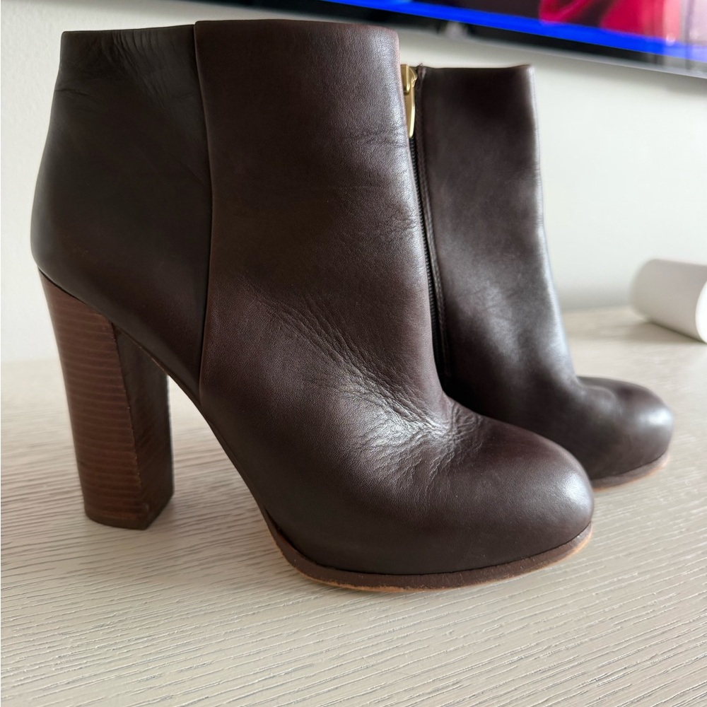 Vince Camuto Dark Brown Ankle Booties